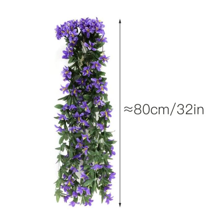 2 stuks hangplanten, , hangende kunstplanten, voor huismuur, binnen en buiten, tuin, bruiloft, balkon, manddecoratie