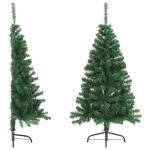 Mini Tannenbaum,Fairy Tree Weihnachtsbaum,Künstlicher Halber Weihnachtsbaum mit Ständer Grün 120 cm PVCGeeignet für Patio, Schlafzimmer, Wohnzimmer, Weihnachten