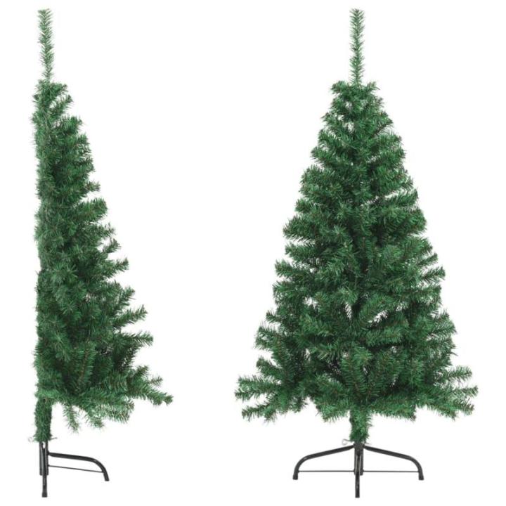 Mini Tannenbaum,Fairy Tree Weihnachtsbaum,Künstlicher Halber Weihnachtsbaum mit Ständer Grün 120 cm PVCGeeignet für Patio, Schlafzimmer, Wohnzimmer, Weihnachten