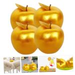 8 STK Simulierter Goldener Apfel Äpfel Tafelaufsatz Gefälschte Äpfel Emuliertes Fruchtmodell Mini Künstlich Simulierte Äpfel Realistische Goldene Äpfel Lebensechte Frucht Sch