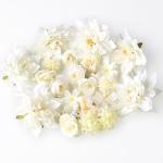 26 stuks hoofden 2-10 cm verschillende soorten, kunstdecoratie, bloemen, mini-kunstbloemkoppen, , , kunstdecoratieve bloemen voor taartdecoratie,