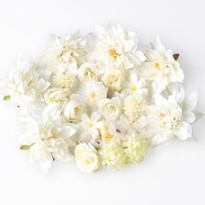26 stuks hoofden 2-10 cm verschillende soorten, kunstdecoratie, bloemen, mini-kunstbloemkoppen, , , kunstdecoratieve bloemen voor taartdecoratie,