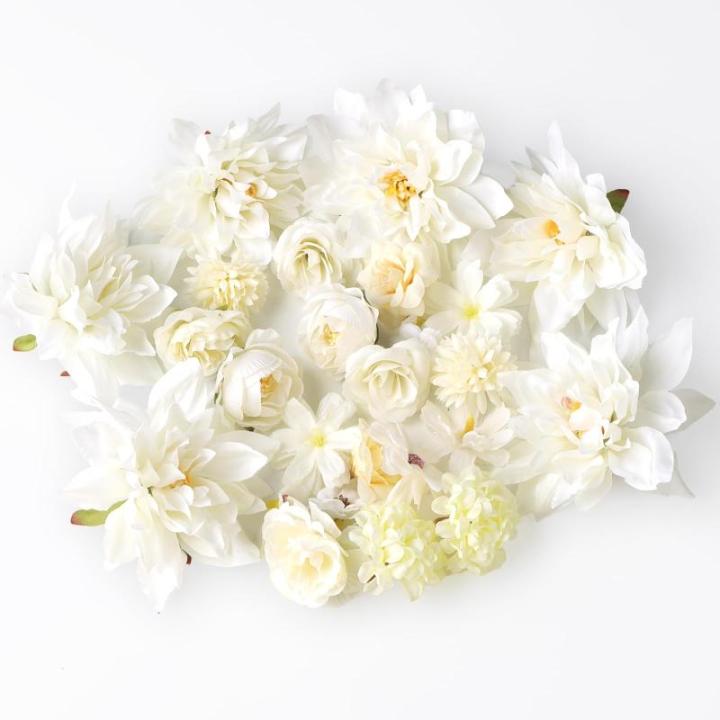 26 stuks hoofden 2-10 cm verschillende soorten, kunstdecoratie, bloemen, mini-kunstbloemkoppen, , , kunstdecoratieve bloemen voor taartdecoratie,