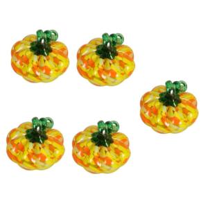 5st Kürbishandwerk Herbsternte Kürbisdekor Kürbis-Requisite Kürbis Ernten Kürbis Im Herbst Tisch-kürbis-Figur Kürbis-tischdekoration Thanksgiving-kürbis-Dekorationen Glas