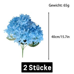 1104 Kunstbloemen, 180 stuks, blauwe bloemen, decoratie voor bruiloft, feest, huis, doe-het-zelf knutselen