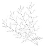 4 Stück Kristallperlen Acryl Blumenzweig Perlen Blumenzweig Knospenzweig Künstlicher Blumenzweig Acrylzweig Hochzeit DIY Blumenhandwerk Perle Heim DIY Acryl Pflanze
