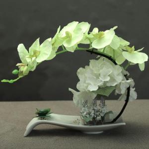 Kunstblumen Künstliche Phalaenopsis-Blumen-Arrangement, künstliche Blumen, Seiden-Orchideen-Blume, für Zuhause, Büro, Dekoration, Party, Hochzeit für jeden Anlass