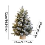 Weihnachtsbaum, Künstlicher Weihnachtsbaum mit grau-goldene Zweige, Mini Kleiner weihnachtsbäume Geschmückt künstlich Tisch Tannenbaum Geschmückter Christmas Tree Christbaum W