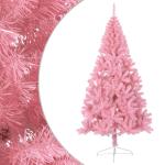 Kunstkerstboom met standaard, 180 cm hoog, kunstdennenboom, kerstdecoratie, kerstboom, kunstboom, hoge pvc en staal, roze