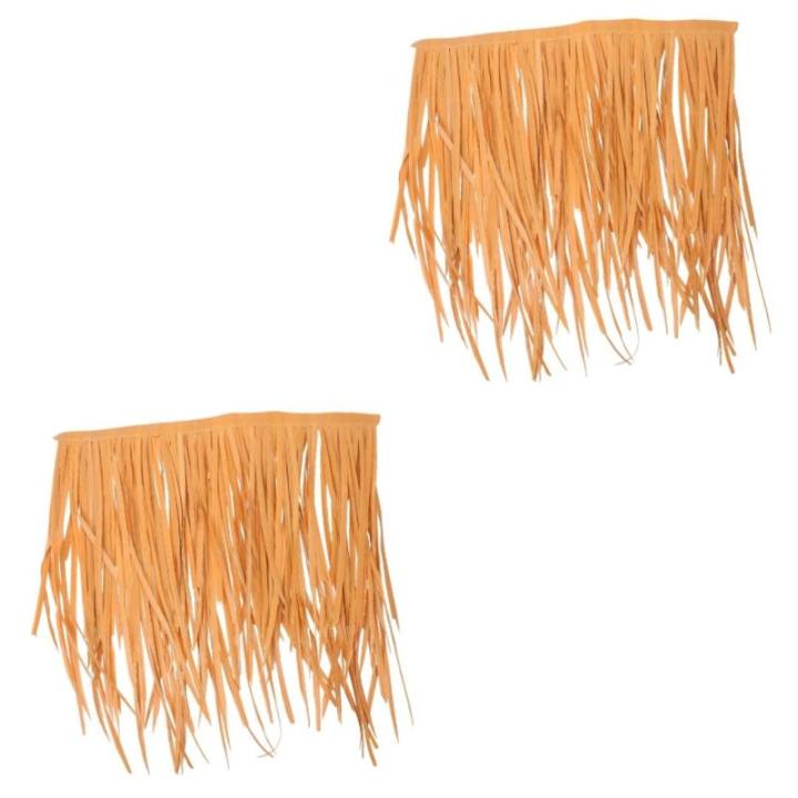 2 Stück Stroh Dekoration Rasen Dekor Simulierte Strohmatte Dekoratives Strohdach Strohdach Gartendekoration Lebensechte Stroh Simulation Stroh Ornament DIY Künstliches