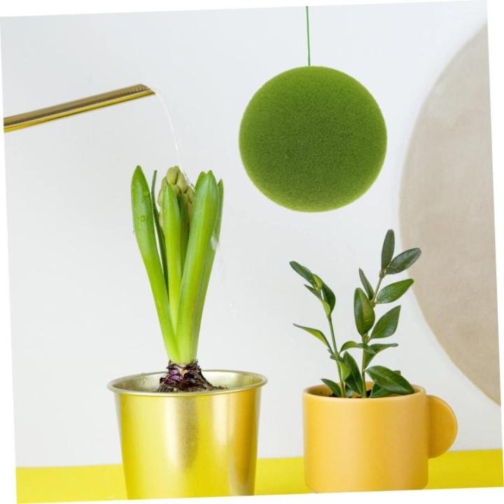 2St Simulierter Moosball Kunstmooskugeln als Vasenfüller fensterdeko selber Machen gartenmoos schmuck kunstpflanze kunstplflanze Party Mooskugel simuliertes Mooskugeldekor Schaum