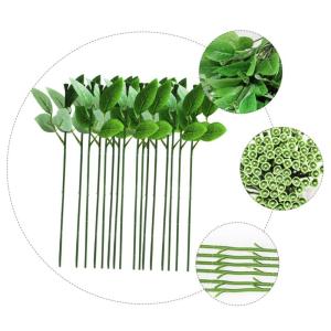 200 STK Rosenstiel künstliche blüten Artificial Blumendekoration Bouquet Flowers Blumen Machen künstliche Rosen DIY Bindedrähte künstlicher Pflanzenstamm Kunststoff