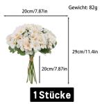 Kunstblumen Schmetterling mit Blätter Künstliche Blume Kunstorchidee Cymbidium Kunstpflanze Hochzeit Blüte Dekoblume Deko Orchideenblüte 1701