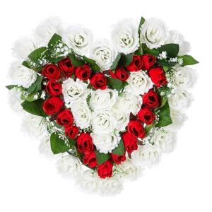 Blumensträuße als Hochzeitsmittelstücke, künstliche Rosenblüten, Blumensträuße, Arrangement, Hochzeitstischdekoration