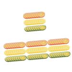 4 Sätze Nachahmung Einer Zitronenscheibe Gefälschte Zitrone Künstliche Zitronen Foto Fälschung Tisch Kalk Simulation Von Zitronenscheiben Zitrone-limetten-Scheibe PVC 24 Stück