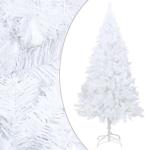 Kunstkerstboom met verlichting en ballen, dennenboom, kerstboom, decoratieve boom, kunstboom, kerstdecoratie, kerstdecoratie, kerstsfeer, kerstdecoraties, wit, 180 cm