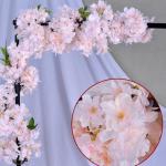 Künstliche Kirschblüten-Rattangirlanden, 10 Stück, Bunte künstliche Sakura-Girlanden, 180 cm, Rattan für Hochzeiten und Heimdekoration