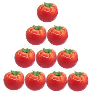 10st Nachahmung Tomate Simulation Tomaten Künstliches Gemüse Tomaten Gefälschte Äpfel Lebensechte Kleine Tomate Künstliche Lebensechte Tomate Künstliche Dekoration Rot Schaum