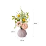 Kunstblumen Künstliche Blumenpflanzen im Topf, gefälschte Blumenornamente, moderner Luxus-Heimdekorationsstil, Keramikvase, Pflanzendekoration für jeden Anlass