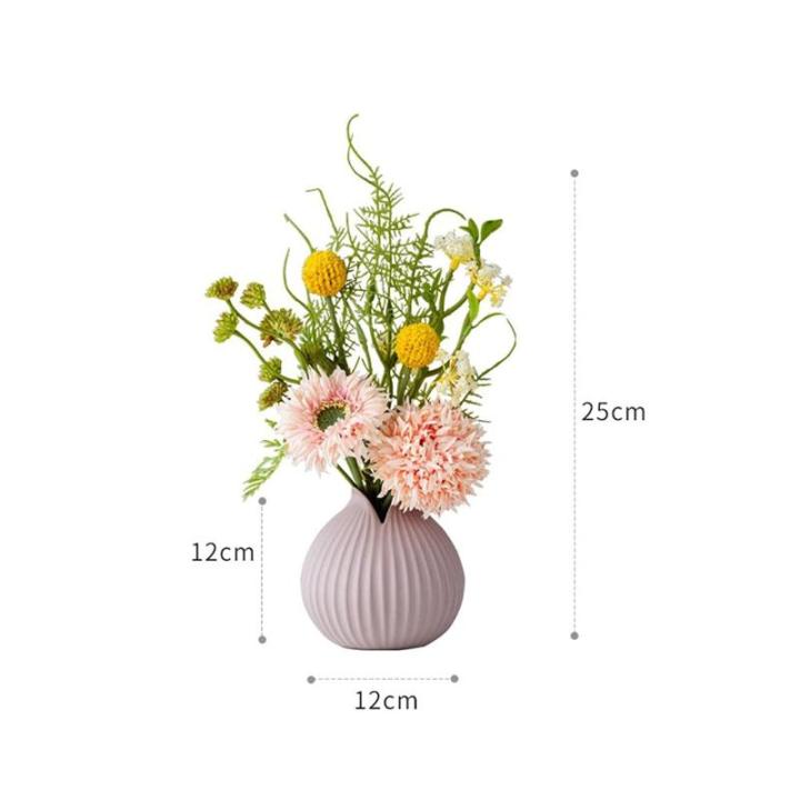 Kunstblumen Künstliche Blumenpflanzen im Topf, gefälschte Blumenornamente, moderner Luxus-Heimdekorationsstil, Keramikvase, Pflanzendekoration für jeden Anlass