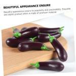 4 Sätze Simulation Aubergine Dekoratives Auberginenmodell Hausmodell-Dekoration Miniatur Aubergine Zarte Miniatur-aubergine Realistisches Miniaturspielzeug Mini-dekor 4 Stück * 4