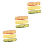 3 Sätze Nachahmung Einer Zitronenscheibe Realistische Zitronenscheiben Simulierte Früchte Zitrone Simulation Zitronenscheibe Tischdekorationen Fruchtmodell Küche PVC 24 Stück *