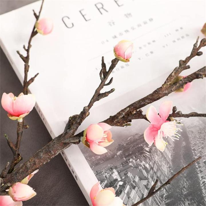 54 cm Roze Winter Pruim Tak Kunstmatige Bloem Thuis Hotel Bruiloft Scene Decoratie Bloemstuk DIY (A, 1 stuks)