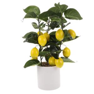 Simulierter Zitronenbaum Simulierter Bonsai Gefälschte Bonsais Künstliche Topfpflanze Dekorative Kunstpflanze Gefälschter Kleiner Bonsai Kunstpflanzen Für Den Tisch Plastik