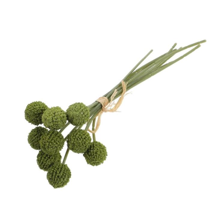 1stk Simulierte Kugelchrysantheme Blumenstrauß Für Die Braut Künstliche Blumen in Großen Mengen Seidenblumenarrangements Chrysanthemensträuße Bulk-vasen Blumensträuße Green