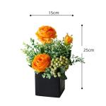 Kunstblumen Künstliche Blumen, Pflanzen im Topf, gefälschte Blumenornamente für die Heimdekoration, simulierte Blumen für Zuhause/Schlafzimmer/Büro für jeden Anlass