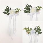Künstliche Stuhllehne, Blumenarrangement, mehrfarbig, für den Außenbereich, Hochzeit, Stuhl, Dekoration, Hochzeitsdekoration
