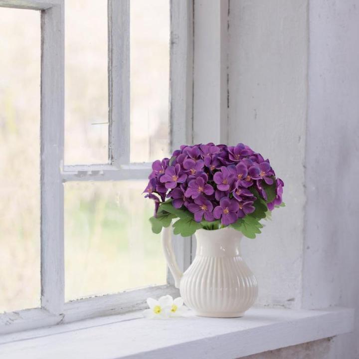 Fake Flowers Künstliche Orchideenblumen 12 Stück Orchideenblüten Gefälschte Orchideen für Tischdekoration Wohnkultur Büro Hochzeitsfeier Dekoration Lila 1706
