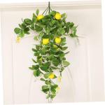 4 Stück Simulation Zitronenrattan Tischgirlande Künstliche Girlande Aus Zitronenblättern Wohnaccessoires Künstliche Gelbe Zitronen Zitronenzweigdekoration Foto Anlage Green Pla