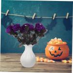Ceramic Ornaments 10 Stück Augen-Arrangement, Ornamente, künstliche Arrangements, Schwarze künstliche Blumen, Party, Halloween, Stiele, Dekor, emuliertes Polyester Ceramic Ornam