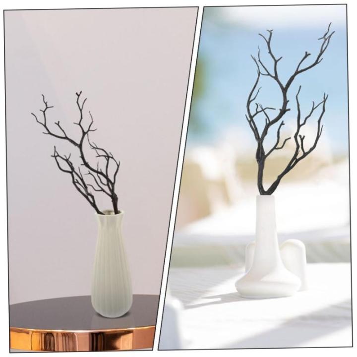 6St Faux Geweih Zubehör künstliche Geweihe Äste Baum künstliche Geweihzweige kunstpflanze kunstplflanze swor DIY-Zweige für Blumenarrangements Vase-Zweig-Dekorationen Plastik 