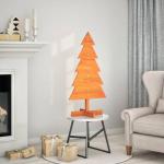 Weihnachtsbaum Weihnachtsdeko Weihnachtsdekoration Baum Weihnachtsdekoration zum Schmücken Wachsbraun 100cm Massivholz KieferWachsbraun