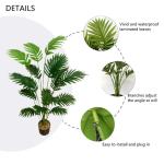 Kunstpflanze 40" Künstliche Palme Pflanzen im Topf Innenbereich mit 18 Trunks Kunstbaum wie echt plastikpflanzen Dekor für Büro Home Badezimmer Bauernhaus