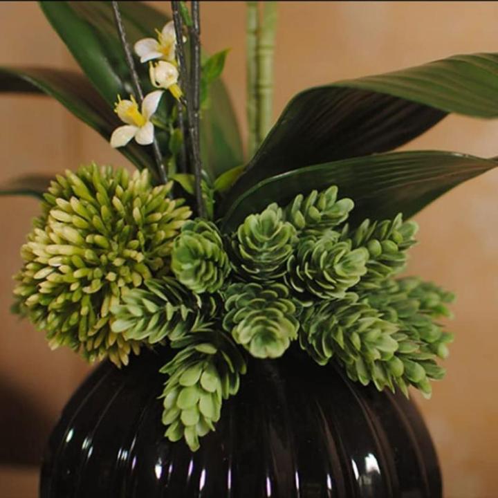 Kunstblumen Dekorative Phalaenopsis, künstliches Blumen-Arrangement mit Keramiktopf, künstliche Seidenpflanzen in Töpfen für die Party zu Hause für jeden Anlass