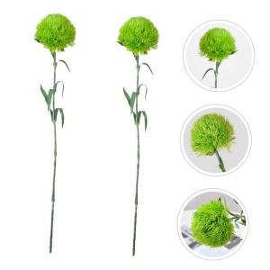 2St kunstpflanze kunstplflanze dekoringe Blumenarrangements pflanzendeko Zimmerpflanze Künstliche Grünpflanzen Büro künstliche Pflanzen falsche grüne Stiele Weich-PVC Light Gr