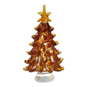 Weihnachtsbaumfiguren,Weihnachtsschmuck aus Glas,Kleine Weihnachtsbaum-Miniatur-Weihnachtsfigur | Sammlerkunst-Glasstatue, Tisch-Weihnachtsbaum, Puppenhaus, Miniatur-Winterfiguren 