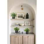 Set van 3 kleine planten in potten, , echte eucalyptus, mini-kunstrozemarijn, kunstmatige varenplant, sluierkruid, klein met potten, tafeldecoratie, thuis, balkon, kantoor decorati