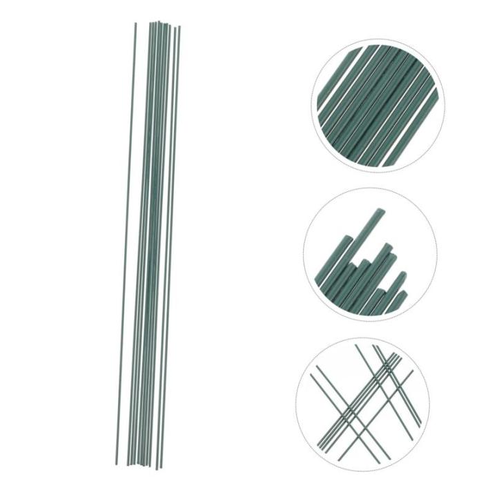 2 Sätze Blütenstiel Gefälschte Blumenunterstützung Blumenstange Künstliche Blumenstiele Blumenstab Für Party Blumenstiel Selber Machen Blumenstamm Plastik Green 11 Stück * 2
