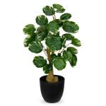 45 cm kleine , in pot, decoratieve planten in pot, zoals echt, Chinese geldplant, plastic planten voor woonkamer, slaapkamer, kantoor, decoratie