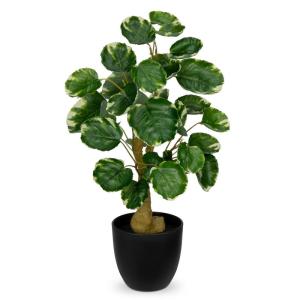 45 cm kleine , in pot, decoratieve planten in pot, zoals echt, Chinese geldplant, plastic planten voor woonkamer, slaapkamer, kantoor, decoratie