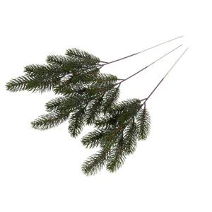 Kunstmatige dennentak/kersttak in spuitgietproces, gemaakt met 9 punten (3 stuks)