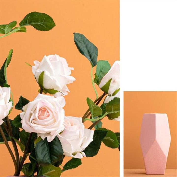 Kunstblumen Künstliche Blumen für den Innenbereich, Simulationsstrauß-Set mit Vase, künstliche Seidenblumen, Dekoration für Tischdekoration zu Hause für jeden Anlass