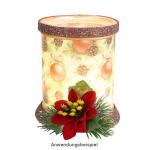 Decoratieve bloemen, , bloemen, verschillende soorten, ca. diameter 8 cm (kerstster 2 - rood - 20 stuks)