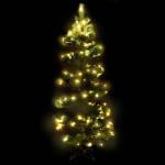 Spiral-Weihnachtsbaum mit Beleuchtung und Ständer Grün 180 cm Christbaum Dekobaum Kunstbaum mit Ständer Tannenbaum Weihnachten Künstlicher Weihnachtsbaum für Weihnachtsdeko