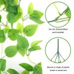 , 2 stuks, hangende , 105 cm, kunststof planten voor binnen en buiten, balkon, bruiloft, tuin, wanddecoratie