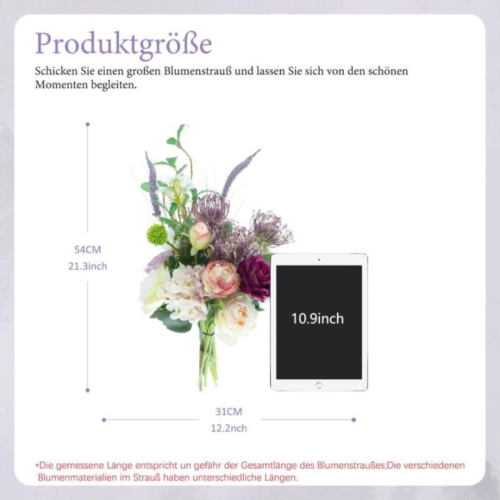 als echt - boeket van voor bruiloftsfeest, tafeldecoratie, bloemstuk thuis, , groot boeket voor jezelf, familie, vrienden, moeder